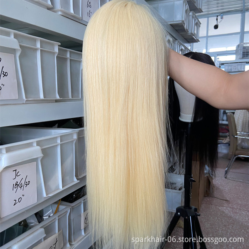 Drop Shipping 13x4 Lace Frontal Wigs for Black Women 32 Inch 613 Blonde Transparent Lace Closure Short Bob Wig Pre-Plucked Wigs